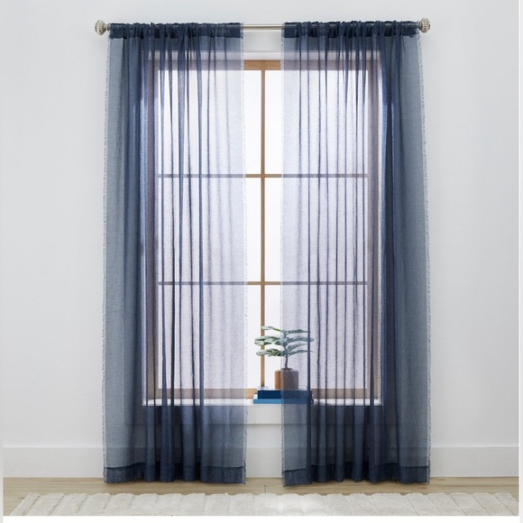 Better Homes & Gardens Solid Fringe 84"Single Curtain Panel - Picture 2 of 7